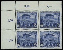 35 Pf. Leipziger Frühjahrsmesse 1955, Farbe "a", Wz. 2 X I, ...